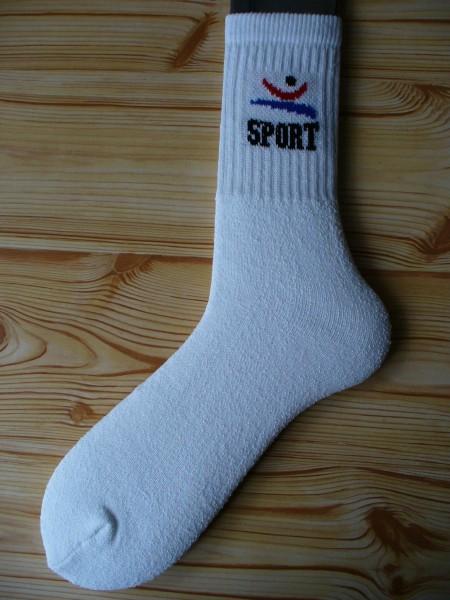 PEMIFROTÉ-dámské sportovní  ponožky vzorované PEMI bílé 35-38(23-25)